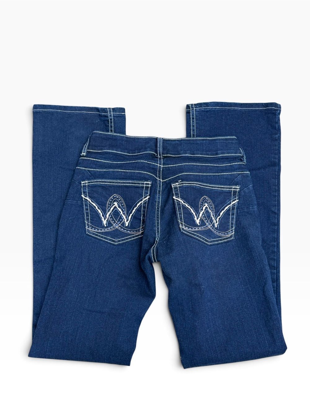 Wrangler Ultimate Riding Jeans Womens 5/6 x 34 Dark Wash Bootcut  10MWZBR  w 28